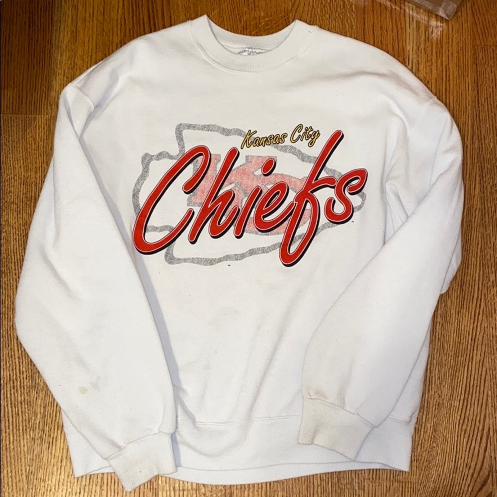 Hanes kanas city chiefs vintage crew neck